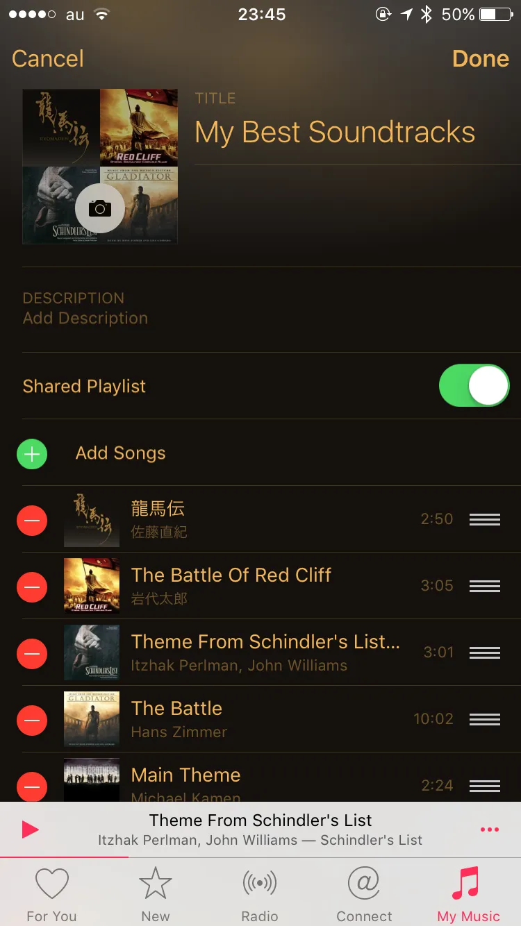 cancel sharing